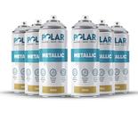 Pintura Polar Metallic Gold Spray 6x400ml para várias superfícies