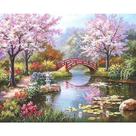 Pintura Terapêutica - Kit Pintura Em Números - Paisagens kit completo tela numerada, 3 pincéis e tintas.