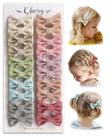 Pinzas para el cabello con moños Cherssy 20 piezas 5 cm algodón con broche de aligator