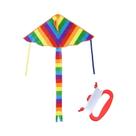 Pipa Arco-Íris Para Crianças: Fácil De Voar, Cauda Longa, Brinquedo Divertido Para Exterior Com