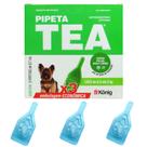 Pipeta Antipulgas Tea 0,7ml Promo 3un Cães 0,6kg - 5kg Konig