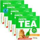 Pipeta Tea 1,0 ml Antiparasitário Contra Pulgas Para Gatos de 4,1 até 8 Kg Com 3 unid Kit Com 5 Cxs