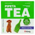 Pipeta Tea 1,3 ml Antiparasitário Contra Pulgas para Cães de 5,1 até 10 Kg - König