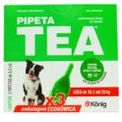 Pipeta Tea 3,2ml Antiparasitário Contra Pulgas para Cães de 10,1 até 25 Kg Kit Com 3 unid Konig
