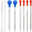 Pipetas de vidro HOAOH 10mL 5mL 3mL 2mL 1mL 0,5 mL graduadas