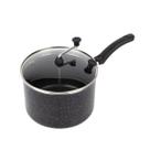 Pipoqueira Antiaderente com Tampa de Vidro 20Cm 4L Preto Nacional