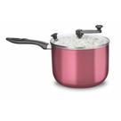 Pipoqueira Antiaderente com tampa de vidro N22 4,8 Litros Cor Cereja Cozinha MTA - 3030