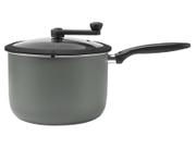 Pipoqueira Brinox Ceramic Life Antiaderente Tampa Vidro Temperado Pic Poc 5,5L Cinza Camurça