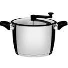 Pipoqueira Com Tampa Tramontina Allegra Aço Inox - 22cm 5,6L