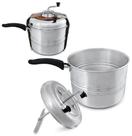 Pipoqueira de aluminio polido 3600ml - ALUMIBON Pipoqueira de aluminio polido 3600ml - ALUMIBON