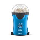 Pipoqueira Elétrica Sem Óleo Mallory Stitch 1200W Azul Pipoca Pronta em 2 Minutos