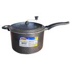Pipoqueira Panela de Pipoca 5L 22cm Alumínio Pintado com Aste Reforçada Apoio para Dedo Não Enferruja Leve de Fácil Uso