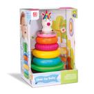 Pirâmide de argolas de empilhar com Chocalho - Unicornio