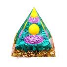 Pirâmide de Orgonite Ametista - Reiki, Cura e Equilíbrio dos Chakras