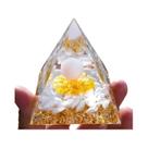 Pirâmide de Orgonite Ametista - Reiki, Cura e Equilíbrio dos Chakras
