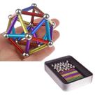 Pirâmide Neocube Magnética 27 Esferas 36 Hastes Coloridas Com Latinha Para Guardar