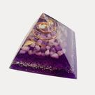Pirâmide Orgonite Com Ametista