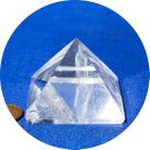 Pirâmide Quartzo Cristal Pedra Natural Qualidade Extra 41mm