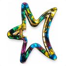 Piranha de Cabelo Metal e Acetato 5,5 x 8cm Ngbf28601