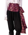 Pirate Waist Sash The Pirate Dressing Brocade Renaissance