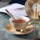 Pires de chá de café arte luxo bone china xícara de café simples casa dourado chá da tarde conjunto de chá caneca de cerâmica