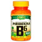 Piridoxina - Vitamina B6 500mg 60 cáps - Unilife