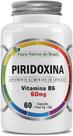 Piridoxina Vitamina B6 60mg Flora Nativa do Brasil 60 Cápsulas