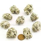Pirita Peruana Bruta Natural 30mm - Pedra para Orgonite em Atacado