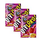Pirulito com Pozinho Dip Loko Nostálgico Sabor Morango 3 Un