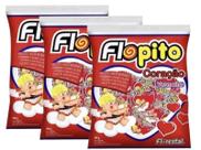 Pirulito Coração Flopito Morango Florestal C/ 50u - 3 Pacotes