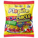 Pirulito Flopito Chicle Azedinho Sabor Cereja Melancia e Tutti Frutti 500g 50 un