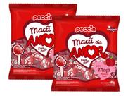 Pirulito Maçã do Amor C/ 24un 480g - 2 Pacotes
