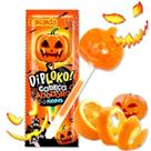 Pirulito Neon de Abóbora do Halloween que Brilha no Escuro