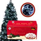 Pisca 100 leds 8 funções branco frio 10mts fio verde