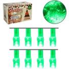 Pisca 100 leds luz verde 127v 4 funcões fio transparente - wincy