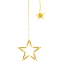 Pisca Cascata Estrelas Natalinas 138 LEDs 8 Funções Branco Quente 2,5m x 1m