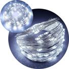 Pisca Cordão de Natal 200 Lâmpadas Led Branco 20m Fio Resistente 110-220V
