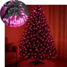 Pisca Cordão Natalino 100 Lâmpadas LED 10m 220V Rosa para Decoração de Ambientes Pisca Cordão Natalino 100 Lâmpadas LED 10m 220V Rosa para Decoração de Ambientes