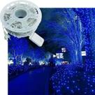 Pisca Cordão Varal Natal 600 Lâmpadas LEDs Azul De 100m 220v