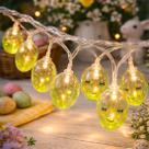 Pisca Cordão Varal Ovos Páscoa 10 Lâmpadas LEDs Amarelo 1,5m Pisca Cordão Varal Ovos Páscoa 10 Lâmpadas LEDs Amarelo 1,5m