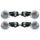 Pisca Cromado Intruder 125 250 Chopper Virago Shadow Outras Lente Cristal 4 Peças