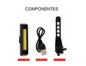 Pisca De Led Usb Recarregável Para Bike 100 Lumens