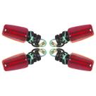 Pisca Esportivo Mini Universal Titan 2000/08 4 Unidades Vermelho