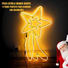 Pisca Estrela Mangueira Neon LED Branco Quente 127v Decoração de Natal Interna e Externa Baixo Consumo