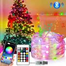 Pisca Fio Fada Luz Led Cordão Decoração Enfeite Natal Colorido RGB 20 Metros Com Bluetooth Controle Remoto
