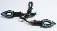 Pisca Led Cbx250 Twister Fazer250 Cb300 Hornet Xj6 Vasado Preto Fume Par