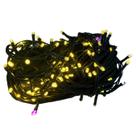 Pisca Led Fio Emborrachado 20 Metros 200 Leds Branco quente Strobo Roxo