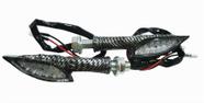 Pisca Led Skull Caveira Xadrez Par