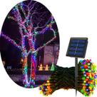 Pisca Luzes LEDs Fio Solar Colorido 500 Lâmpadas Natal 50m Pisca Luzes LEDs Fio Solar Colorido 500 Lâmpadas Natal 50m