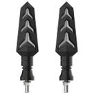 Pisca mini seta universal moto led sequencial par preto stallion dois modos e funções de uso
